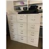 Image 4 : LOT OF 5 VERTICAL FILE CABINETS AND RUBBER BACK MATS
