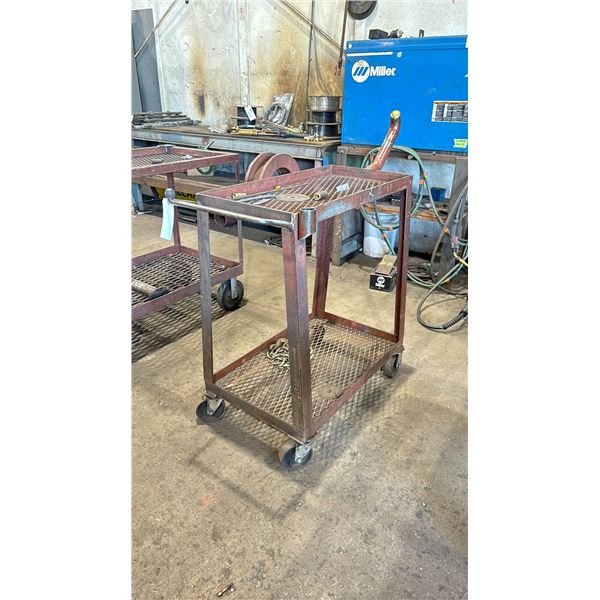 WELDERS ROLLING METAL WORK CART