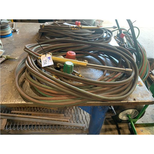 OXY ACETYLENE LINE WITH TORCH & GAUGES