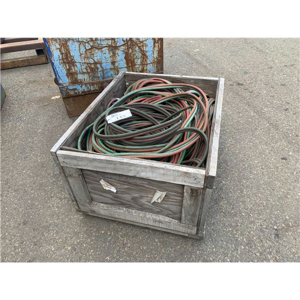 CRATE OF OXY ACETYLENE WELDING LINE AND ONE TORCH