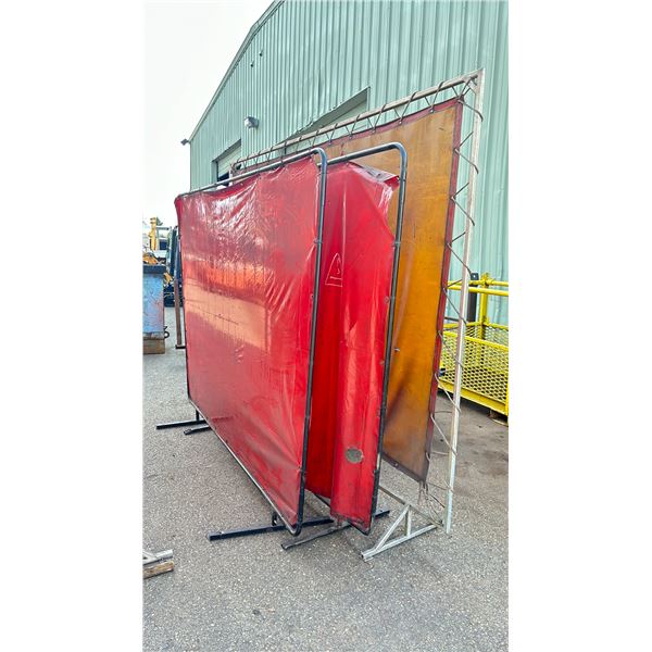 GROUP OF 3 ASSORTED SIZE WELDERS CURTAINS