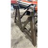 Image 2 : 2 WELDED STEEL SAW HORSES -APPROX. 5 1/4FT ACROSS X 2 1/2FT HIGH