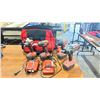 Image 1 : 4 HILTI CORDLESS IMPACT WRENCHES WITH 4 BATTERIES, 4 CHARGERS AND BAG