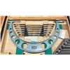 Image 2 : MITUTOYO MICROMETER SET NO.104-201  (12"-17") IN WOODEN CASE