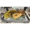 Image 2 : MOBILE WORK CART WITH ASSORTED EXTENSION CORDS