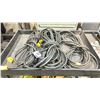 Image 3 : MOBILE WORK CART WITH ASSORTED EXTENSION CORDS