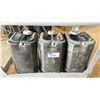Image 3 : GREY MOBILE WORK CART WITH 3 LARGE CONTAINERS OF HAND SANITIZER (70% ETHANOL)