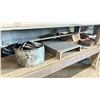 Image 7 : STEEL WORKBENCH WITH METAL STORAGE CABINET AND ASSORTED MISCELLANEOUS ITEMS