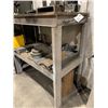 Image 3 : STEEL WORKBENCH WITH ASSORTED STEEL AND ALUMINIUM MATERIALS