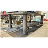 Image 2 : 2" THICK STEEL TOP HEAVY DUTY WORK TABLE (APPROX.9FT ACROSS X 4 1/2FT WIDE X 2 3/4FT HIGH)