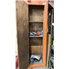 Image 3 : LARGE WOODEN CABINET, STEEL WORK TABLE AND ASSORTED MISCELLANEOUS ITEMS