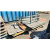 Image 5 : 4 PALLETS OF MISCELLANEOUS - TIRES, PALLET RACKING SIDE RAILS, TRUCK STORAGE TAILGATE AND BOARDS