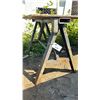 Image 2 : 1/2" THICK STEEL TOP STEEL SAWHORSE WORK TABLE APPROX. 8'W X 4'D X 2.5'H