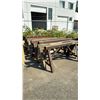 Image 2 : GROUP OF 9 HEAVY STEEL SAWHORSES APPROX. 5'W X 2.5H
