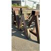 Image 3 : GROUP OF 9 HEAVY STEEL SAWHORSES APPROX. 5'W X 2.5H