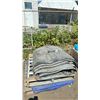 Image 1 : TWO INDUSTRIAL ASSORTED SIZE TARPS