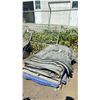 Image 2 : TWO INDUSTRIAL ASSORTED SIZE TARPS