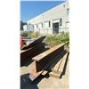 Image 2 : LARGE GROUP OF STEEL FABRICATING STOCK - BEAMS, FLAT PLATE, & ROUND PLATE