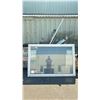 Image 1 : WHITE VINYL FRAMED DOUBLE GLAZED GLASS WINDOWS - APPROX. 74"W X 51"H & 51.5"W X 50.5"H
