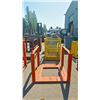 Image 2 : ORANGE METAL FORKLIFT EQUIPMENT/ LIFT CAGE - 48"W X 48"D X 39"H