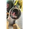 Image 5 : 5 METAL 5 GALLON BUCKETS FILLED WITH ASSORTED CHAIN, HOOKS, HOISTS & MISCELLANEOUS