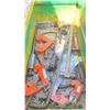 Image 4 : GREENLEE MOBILE JOBSITE BOX WITH CONTENTS - SLIDE HAMMER, 3 BEAM CLAMPS, HYDRAULIC RAM, CHAIN,