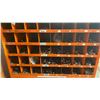 Image 4 : 2 ORANGE PIGEON HOLE PARTS ORGANIZERS WITH CONTENTS - NUTS, BOLTS, WASHERS & 2 SMALL PLASTIC PARTS