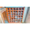 Image 3 : 2 METAL PIGEON HOLE PARTS ORGANIZERS WITH CONTENTS - NUTS, BOLTS & WASHERS