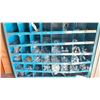 Image 5 : 2 METAL PIGEON HOLE PARTS ORGANIZERS WITH CONTENTS - NUTS, BOLTS & WASHERS
