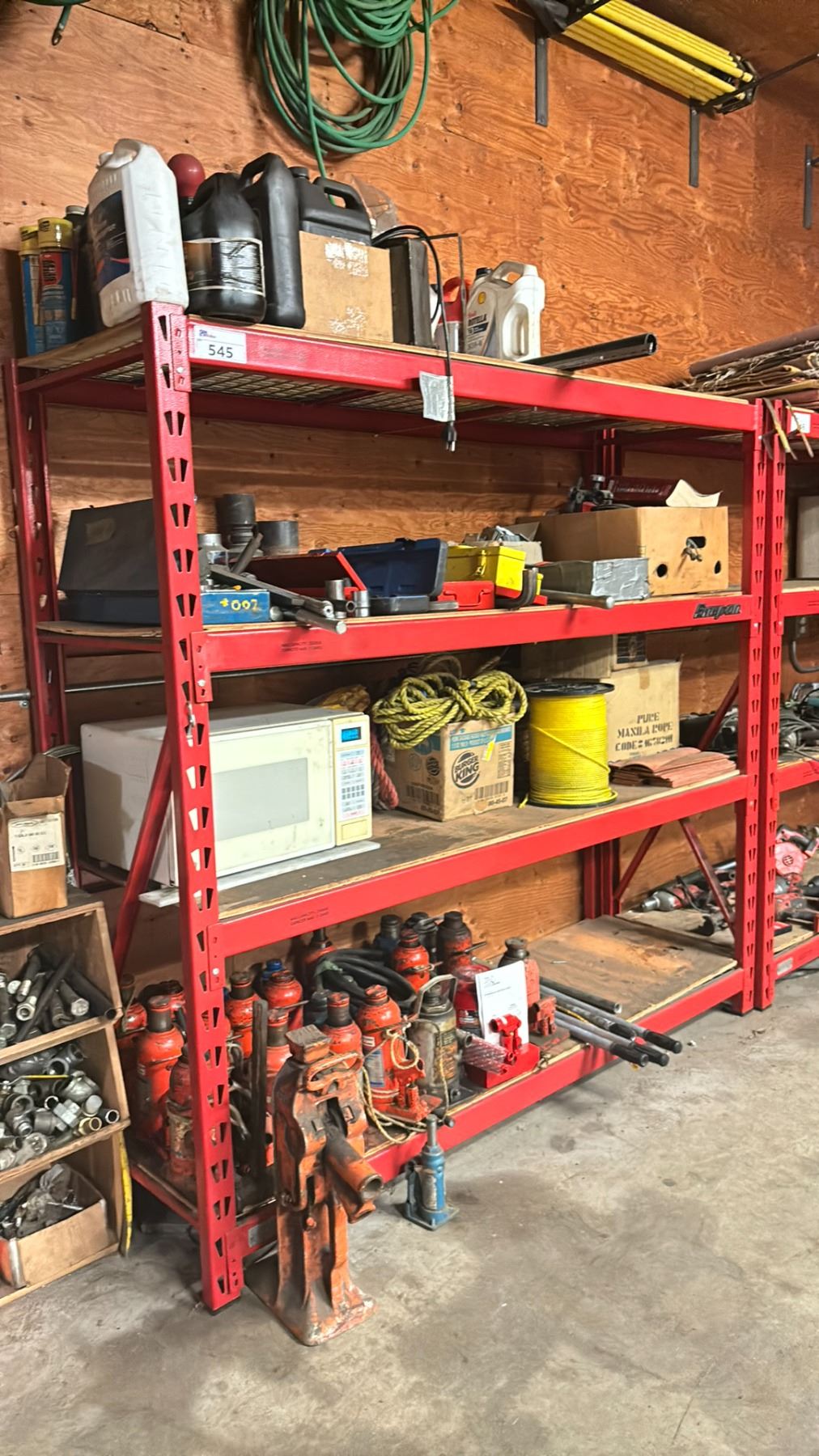 Snap N Rack Racking SNAP ON SHELF RACKING UNIT WITH MESH DECK & PLYWOOD SHELF WITH A MAX ...
