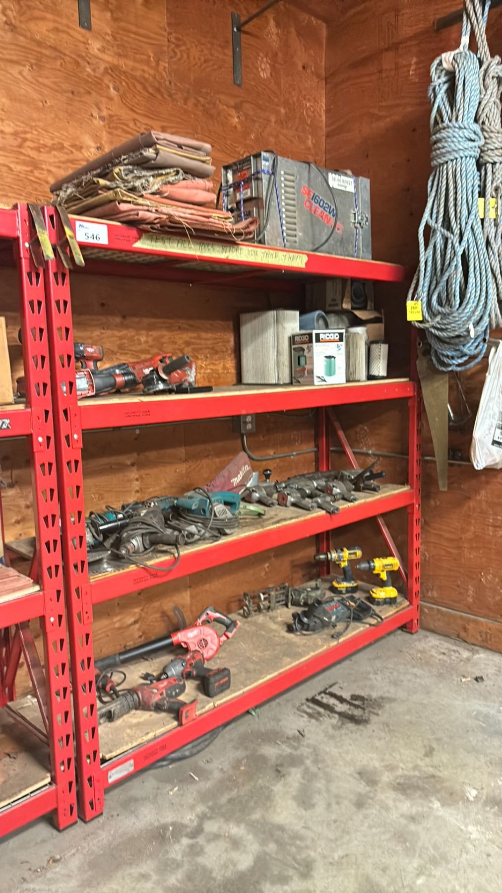Snap On Racking SNAP ON SHELF RACKING UNIT WITH MESH DECK & PLYWOOD SHELF WITH A MAX ...