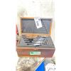 Image 1 : STARRETT MICROMETER SET IN WOODEN CASE 1"-6"