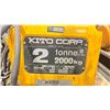 Image 2 : KITTO CORP 2 TONNE 575V, 3 PHASE OVERHEAD CRANE HOIST WITH MOTOR & CONTROL