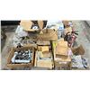 Image 2 : PALLET LOT OF ASSORTED MACHINE SHOP HARDWARE - FITTINGS, RATCHETING TIE DOWNS, LIFT CHAIN, CLAMP