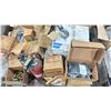 Image 7 : PALLET LOT OF ASSORTED MACHINE SHOP HARDWARE - FITTINGS, RATCHETING TIE DOWNS, LIFT CHAIN, CLAMP