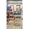 Image 2 : GROUP OF 3 STEP LADDERS - LOUISVILLE 10' ALUMINUM STEP LADDER WITH A 300LB CAPACITY, LOUISVILLE