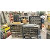 Image 2 : GROUP OF 7 SMALL PARTS ORGANIZER CABINETS & CONTENTS - DRILL BITS, TAPS, NUTS, BOLTS & ASSORTED