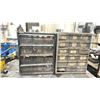 Image 4 : GROUP OF 7 SMALL PARTS ORGANIZER CABINETS & CONTENTS - DRILL BITS, TAPS, NUTS, BOLTS & ASSORTED