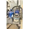 Image 3 : GROUP OF 5 ASSORTED BOTTLE JACKS WITH METAL MOBILE WORK CART
