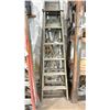 Image 1 : 2 WOODEN STEP LADDERS - 7' & 6'