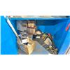 Image 5 : BLUE WOODEN STORAGE CABINET & CONTENTS - ASSORTED WELDING SUPPLIES + ACCESSORIES - APPROX. 2.5'W X