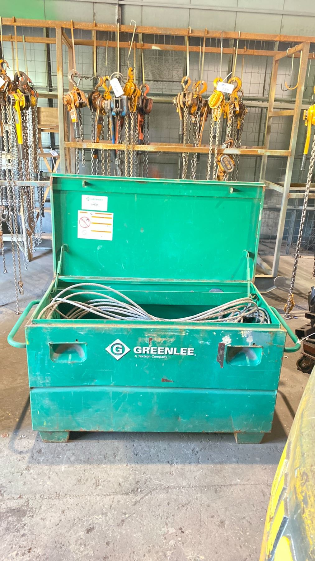 Greenlee Rigging Box GREENLEE JOBSITE BOX COMES WITH 2 HEAVY DUTY CABLE COME-ALONGS - Able ...