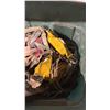 Image 4 : RUBBERMAID BIN OF ASSORTED SAFETY LINES