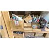 Image 7 : WOODEN STORAGE SHELF & CONTENTS - HILTI ITEMS, TOOLS, ANCHORING ADHESIVE, ASSORTED ABRASIVE CUT OFF