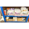 Image 8 : WOODEN SHELF UNIT & CONTENTS - SAFETY GOGGLES & ASSORTED SAFETY EQUIPMENT