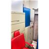 Image 3 : GROUP OF ASSORTED FILING CABINETS, WOODEN CABINETS & BENCH SEAT