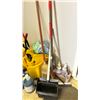 Image 2 : LOT OF ASSORTED COMMERCIAL MOP BUCKETS, MOPS, BROOM, DUST PAN ECT