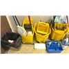 Image 3 : LOT OF ASSORTED COMMERCIAL MOP BUCKETS, MOPS, BROOM, DUST PAN ECT