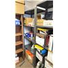 Image 3 : 6 ASSORTED SHELVING UNITS ( METAL & WOOD ) WITH ASSORTED MISCELLANEOUS