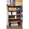 Image 4 : 6 ASSORTED SHELVING UNITS ( METAL & WOOD ) WITH ASSORTED MISCELLANEOUS